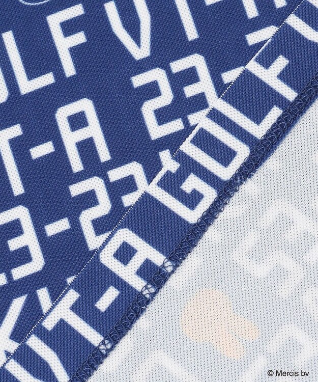 23区GOLF 【MEN】【吸水速乾/UVカット】ミッフィーロゴポロシャツ ブルー系5