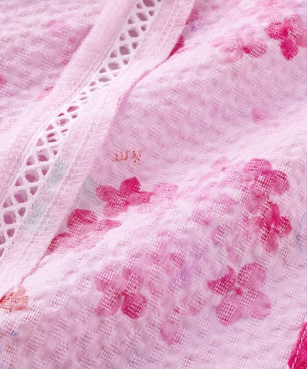 MIKI HOUSE HOT BISCUITS 【ミキハウス】【80-150cm】 アジサイ柄甚平スーツ パープル