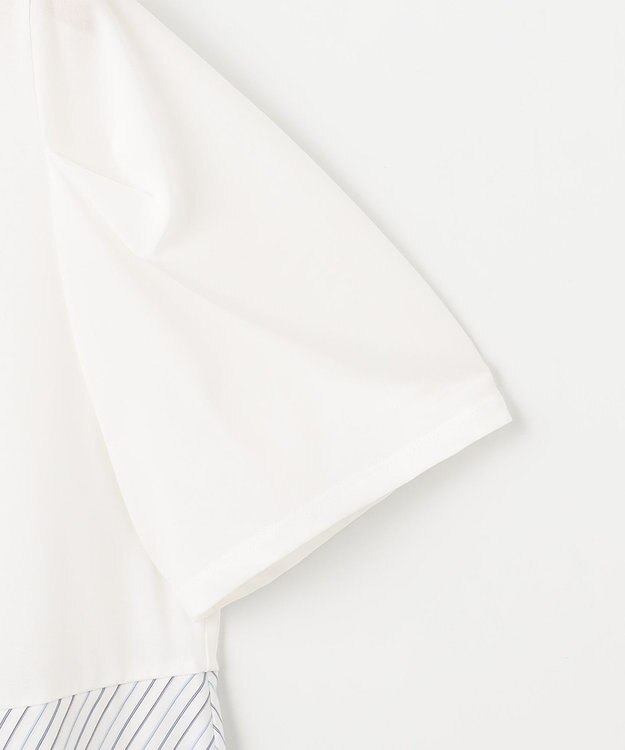 組曲 L シャツコンビティアード カットソー マルチストライプ系