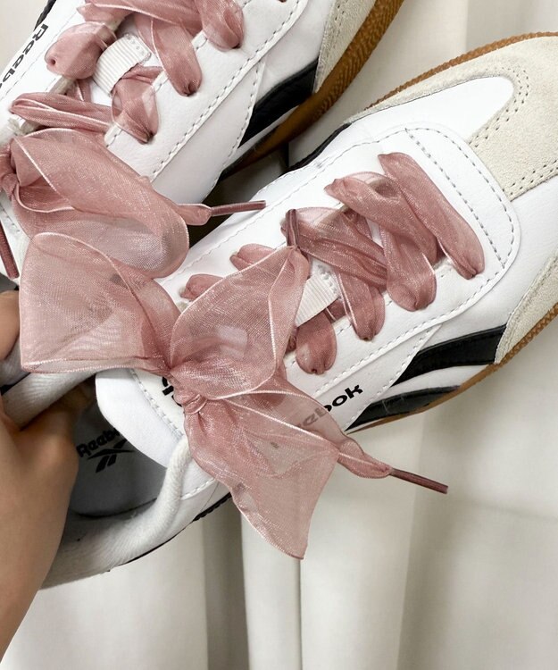 WEGO オーガンジーシューレース ピンク