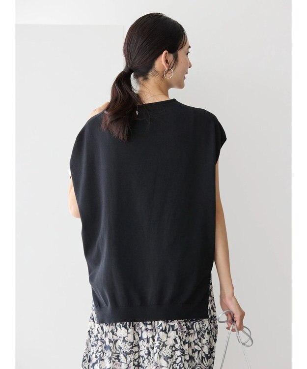 AMERICAN HOLIC ノースリーブニットプルオーバー Black