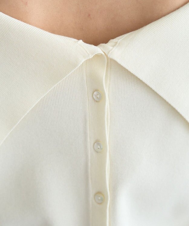 YECCA VECCA 2wayオフショルカラーカーディガン Off White