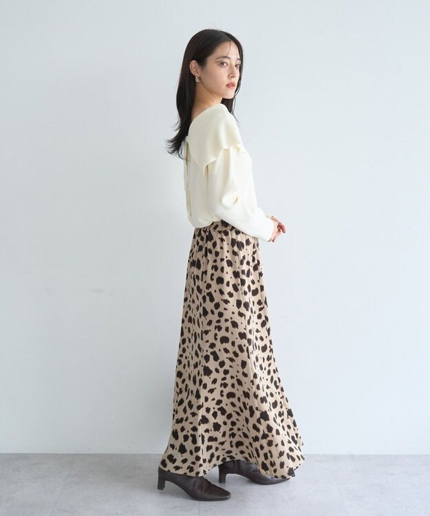 YECCA VECCA 2wayオフショルカラーカーディガン Off White