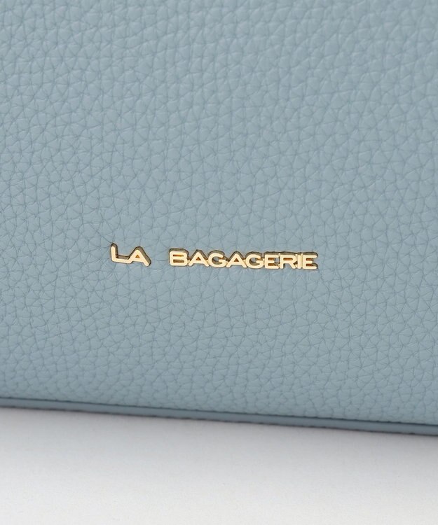 LA BAGAGERIE ベーシック　フェイクレザートート ライトブルー