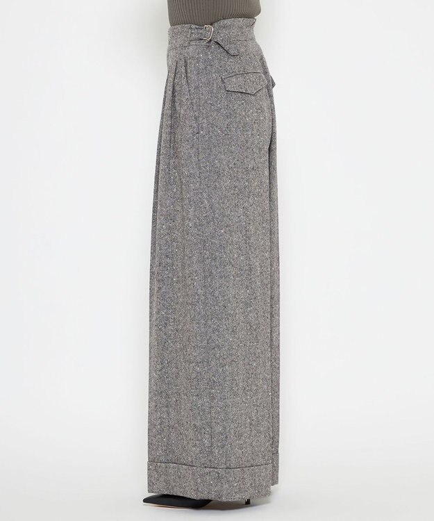 uncrave ネップツイード パンツ（uncrave WHITE） ネップブラック