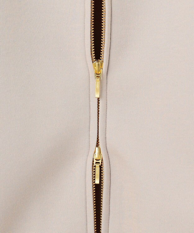 J.PRESS LADIES S 【WEB限定】ダンボールジャージー ハイネック ブルゾン 【WEB限定】グレージュ系