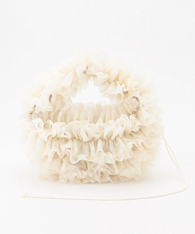 LA BAGAGERIE 【MONICA】シアーチュールドロストバッグ ホワイト