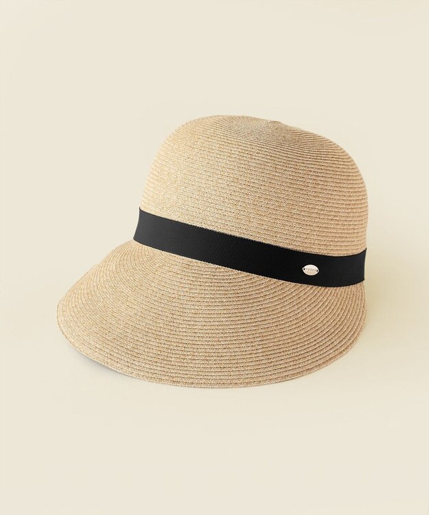 TOCCA 【UV98%以上カット・吸水速乾・抗菌防臭・洗える・サイズ調整可】BACK RIBBON BRAID CAP キャップ ブラック系