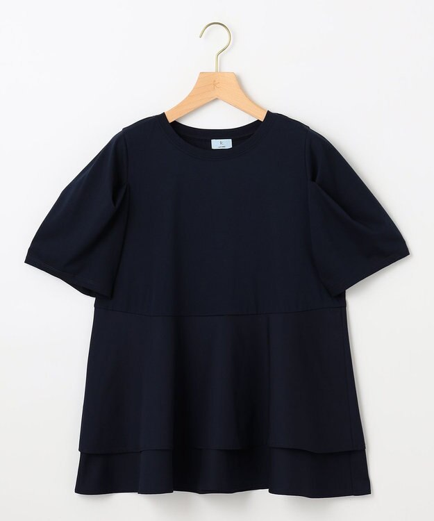 組曲 L シャツコンビティアード カットソー ネイビー系