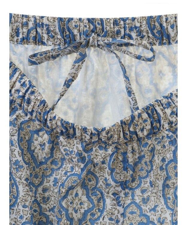 CRAFT STANDARD BOUTIQUE インド綿Ａラインスカート Blue