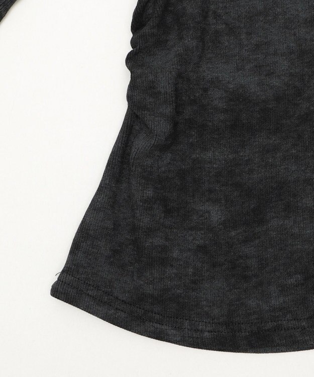 WEGO グラフィックオフショルレーストップ ブラック