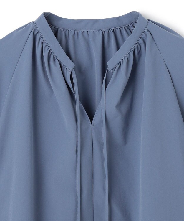 UNFILO FINE MOVE ランタンブラウス [WEB限定]ダルブルー
