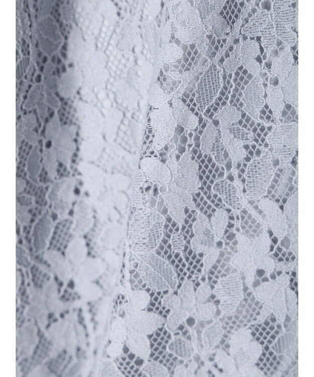 earth music&ecology フラワーレースブラウス Blue