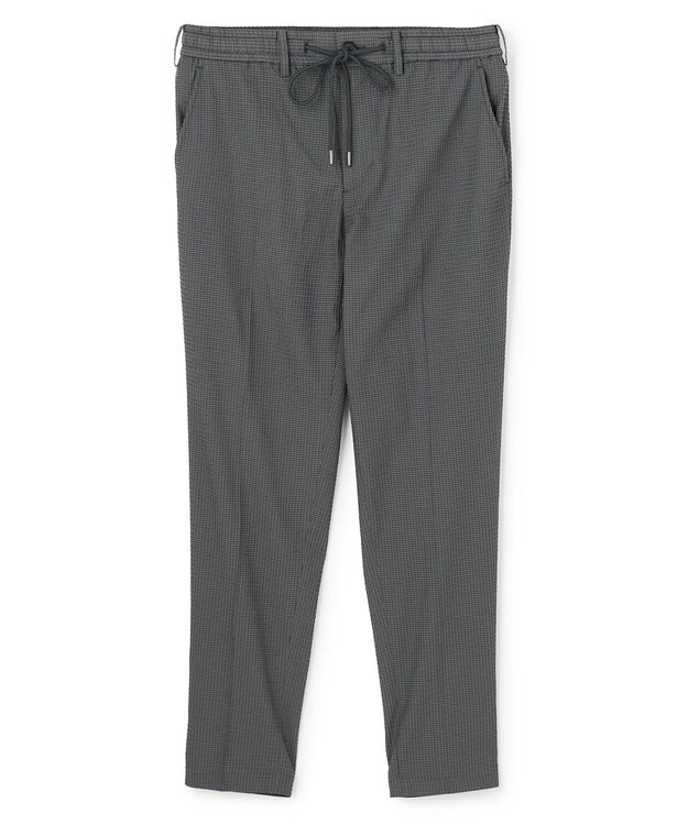 JOSEPH HOMME 【新素材 / セットアップ対応】ドットエアーサッカー ドロスト付テーパードパンツ / PEGG CONVERTIBLE グレー系