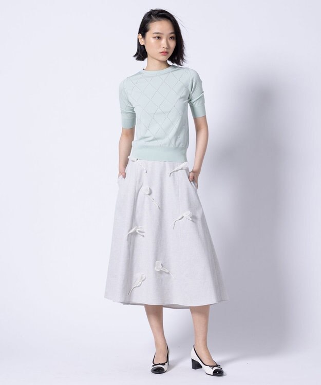 TOCCA TULIP FLUFF スカート ライトグレー系