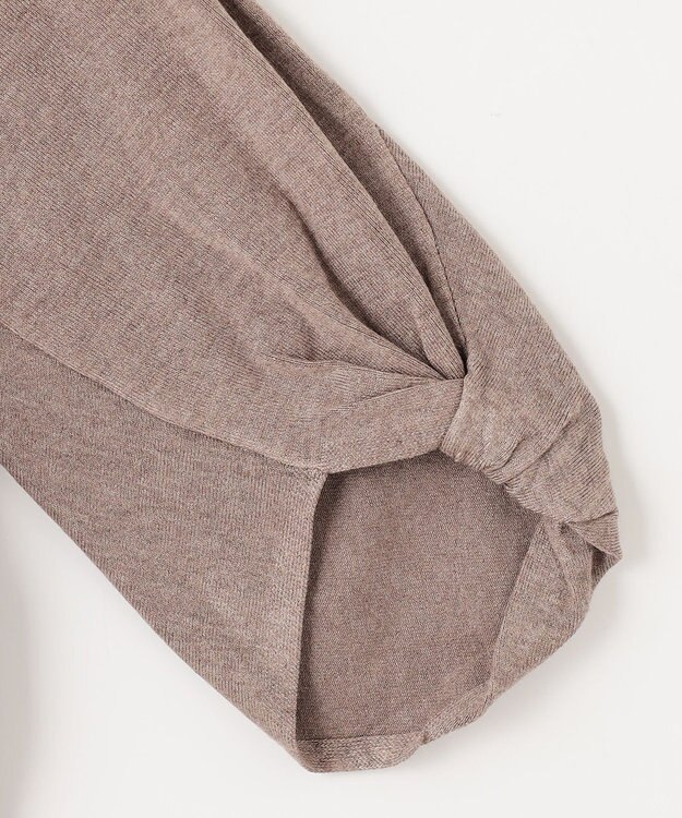 ANY 【洗濯機可】ボリュームスリーブニット モカ