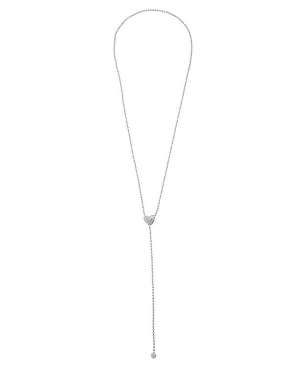 Green Parks ・ＨＡＬＦ　ＴＩＭＥ　Ｙ字ハートネックレス Silver