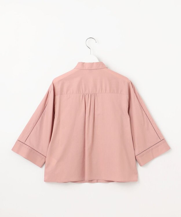 J.PRESS LADIES 【洗える】セルロースライト刺繍  シャツ ブラウス ローズピンク系