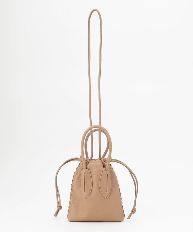 23区 【CLASSY.6月号掲載】ADDCULUMN フェイクレザー ショルダーバッグ ベージュ系