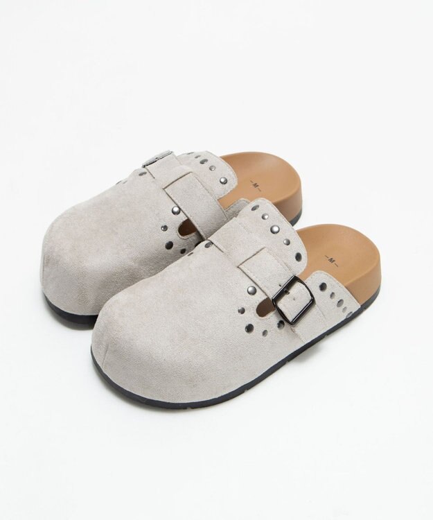 WEGO スタッズデザインサボ ライトベージュ