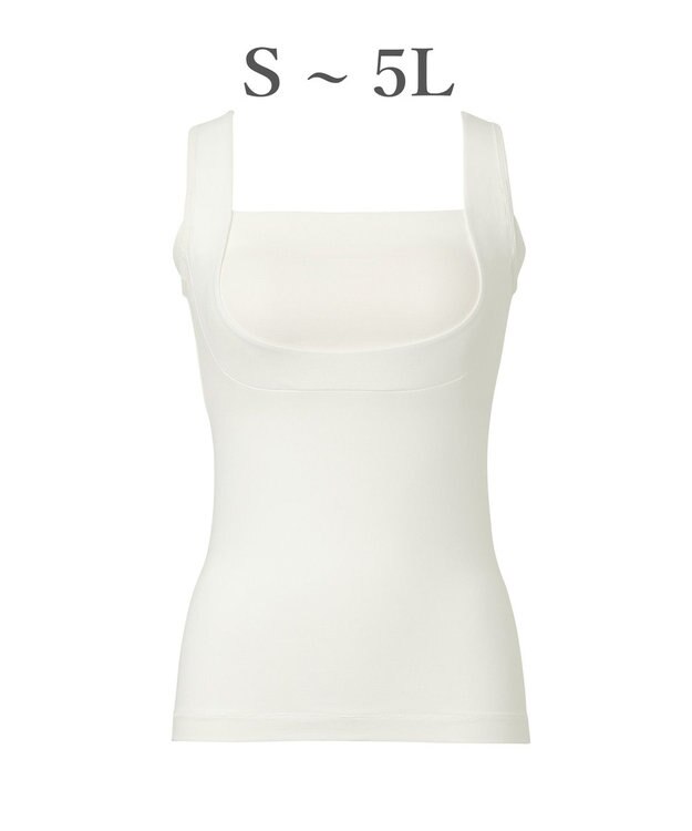 BRADELIS New York 【BRADELIS NewYork peace】綿混楽々dailyブラキャミ25 ノンワイヤー 補正下着 カップ付き キャミソール ブラトップ オフホワイト