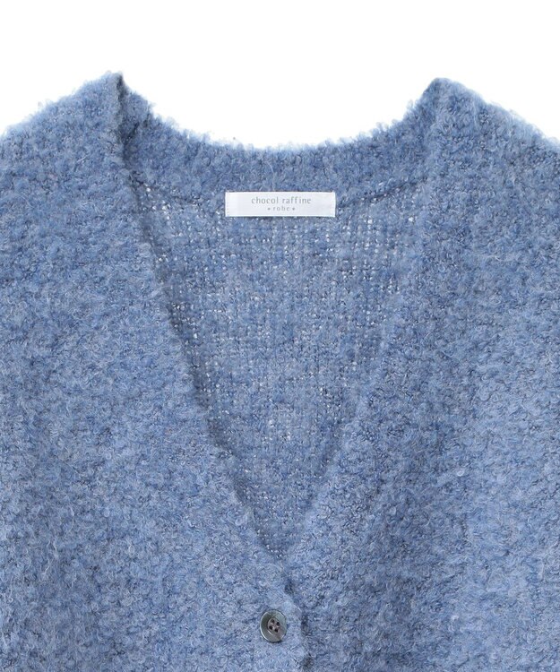 Green Parks ブークレーＶネックミディ丈カーディガン Blue