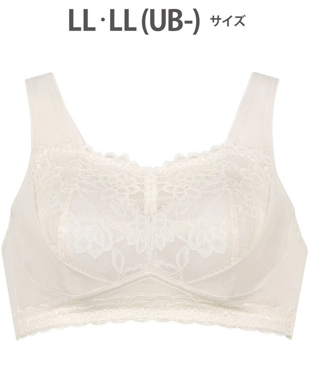 WACOAL 【ナイトアップブラ】 動画クリエイター nanakoななこさんコラボカラー登場 ナイトブラ 綿混(本体) 就寝時用 3Lまで対応 大きいサイズ ノンワイヤー レディース BRA166 /ワコール ベージュ