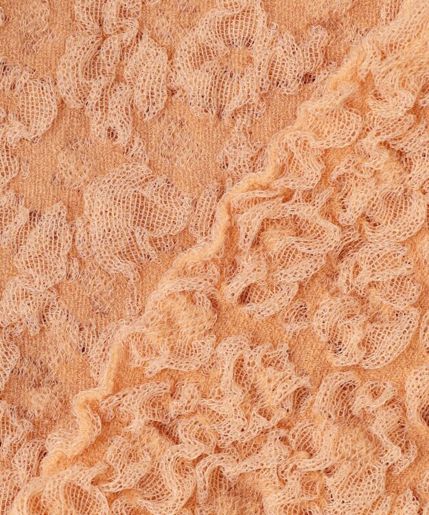 自由区 【カトリエムブーケ】Une forme bosselee ギャザーディテールフェミニンプルオーバー オレンジ