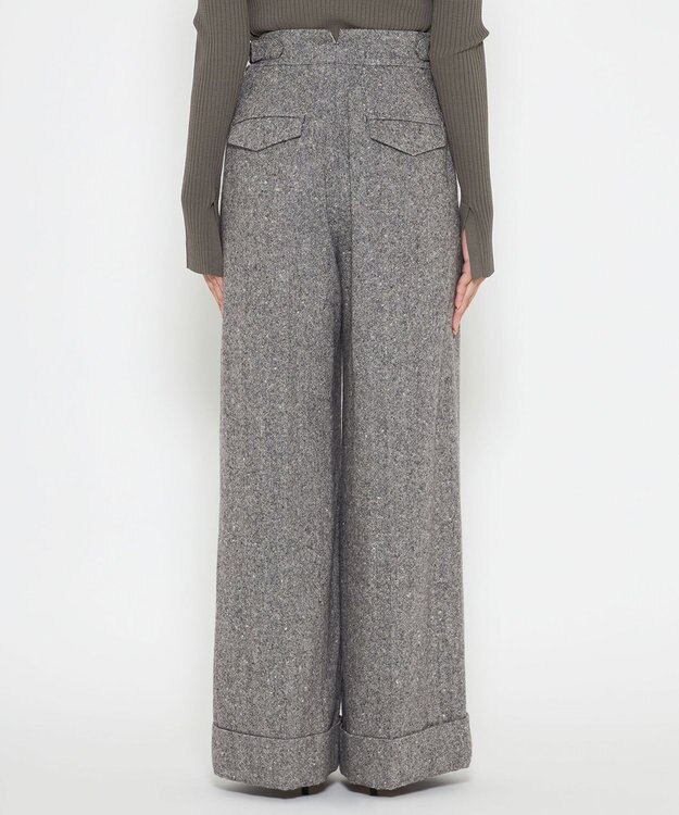 uncrave ネップツイード パンツ（uncrave WHITE） ネップブラック