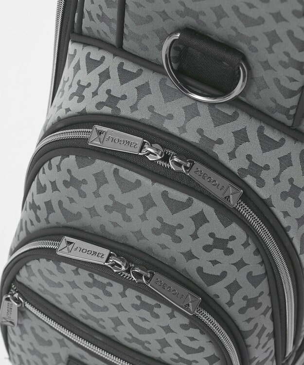 23区GOLF 【UNISEX】モノグラムライトキャディバッグ　ベテランゴルファーにもおすすめなモダンデザイン ブラック系5
