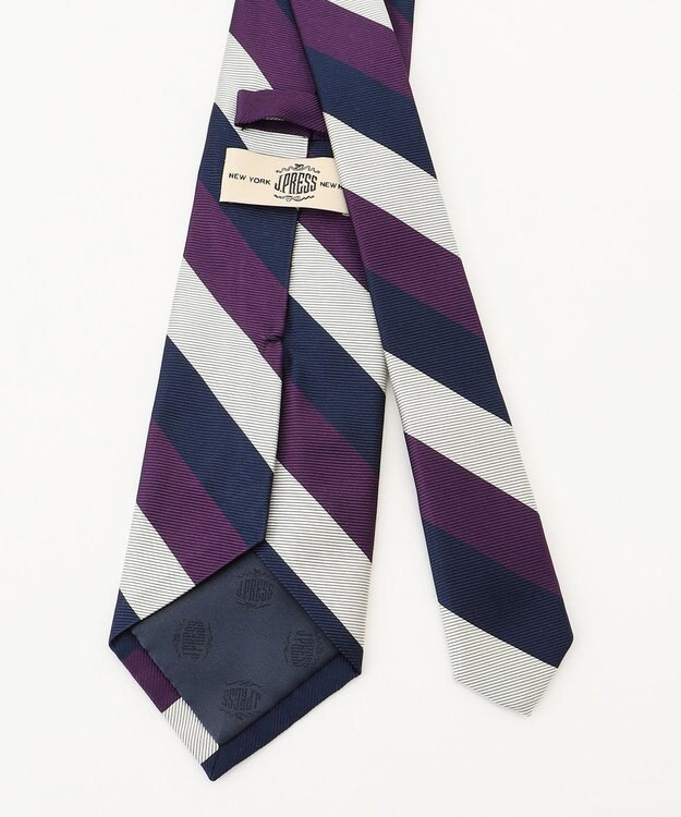 J.PRESS MEN 【JAPANESE TWILL&REPPE STRIPE COLLECTION】レジメンタルネクタイ パープル系2