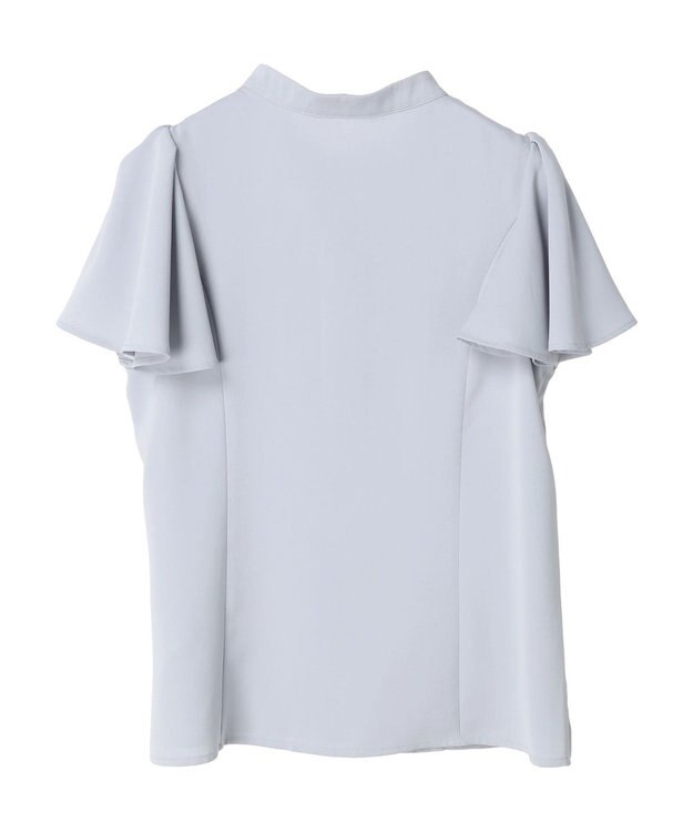 earth music&ecology ラッフルブラウス Light Gray