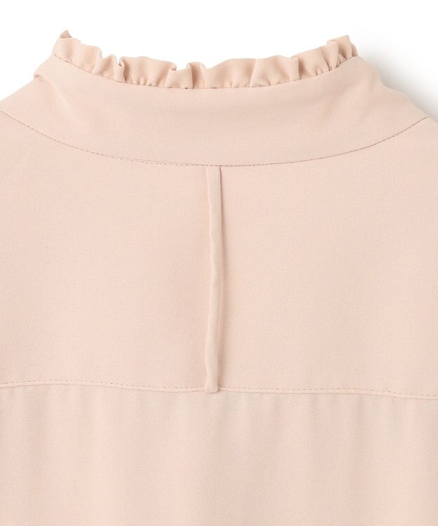 BEIGE， 【L-size】EVA / ボウタイロングスリーブ ブラウス Nude