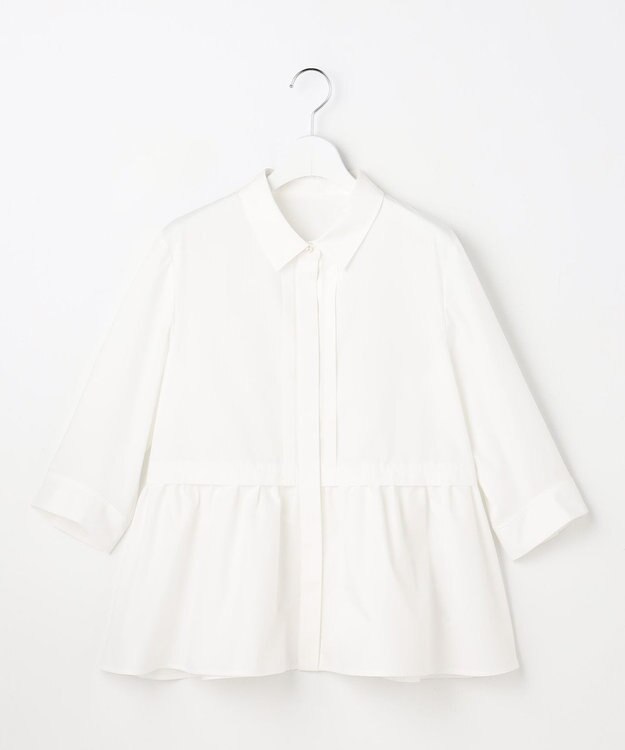 ANY SIS フレアペプラム シャツ オフ