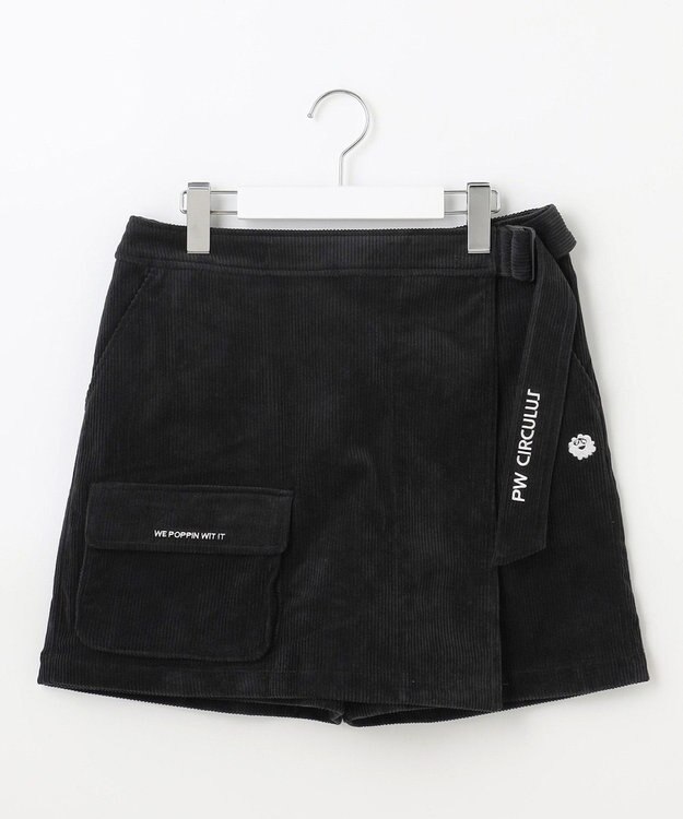 PW CIRCULUS 【WOMEN】コーデュロイ スカート見えショーツ ブラック系