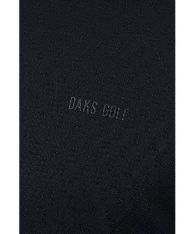 DAKS 【DAKS GOLF】冷感テクスチャ長袖ポロ ネイビー