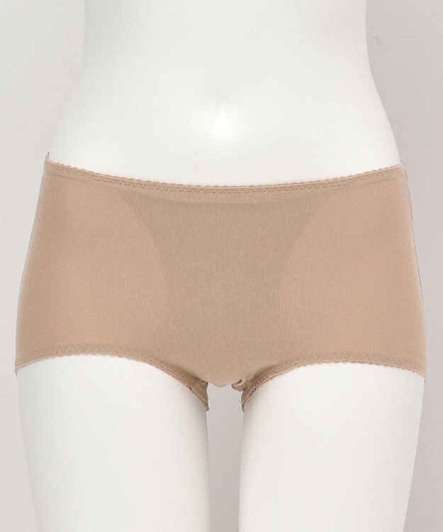 Wing ショーツ　【骨盤底筋サポートショーツ】　骨盤底筋群のゆるみをサポート　はきこみ丈ふつう　ウイング／ワコール　EC7010 シナモンブラウン