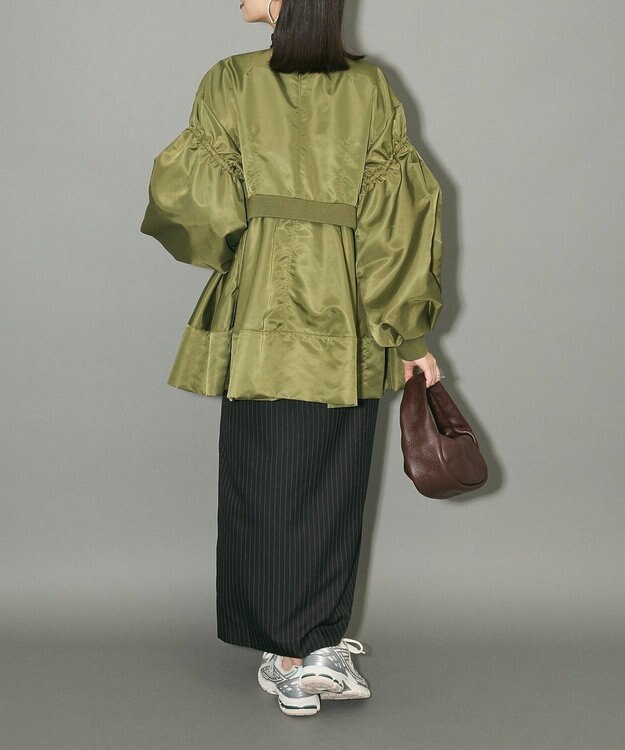 Green Parks ＭＡ－１ペプラムブルゾン Khaki
