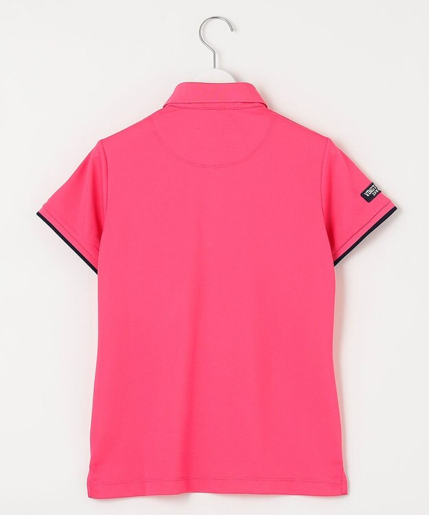 23区GOLF 【WOMEN】ポリエステルカノコ 半袖ポロシャツ ピンク系