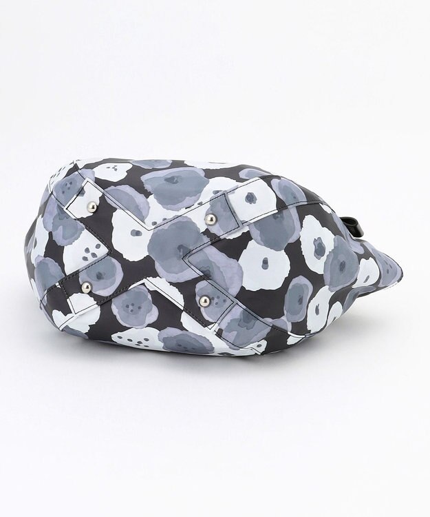 Y'SACCS 総柄プリントミニトートバッグ グレー(花柄）