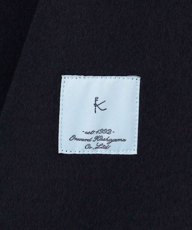 組曲 S ダブルブレストリバー コート ネイビー系