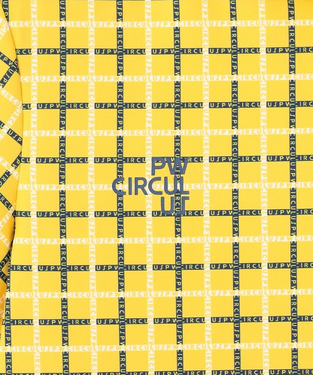 PW CIRCULUS 【UVカット / 吸水速乾 / 伸縮性抜群】【WOMEN】ＰＷロゴ＆チェックモックT ゴルフウェア レディース イエロー系5