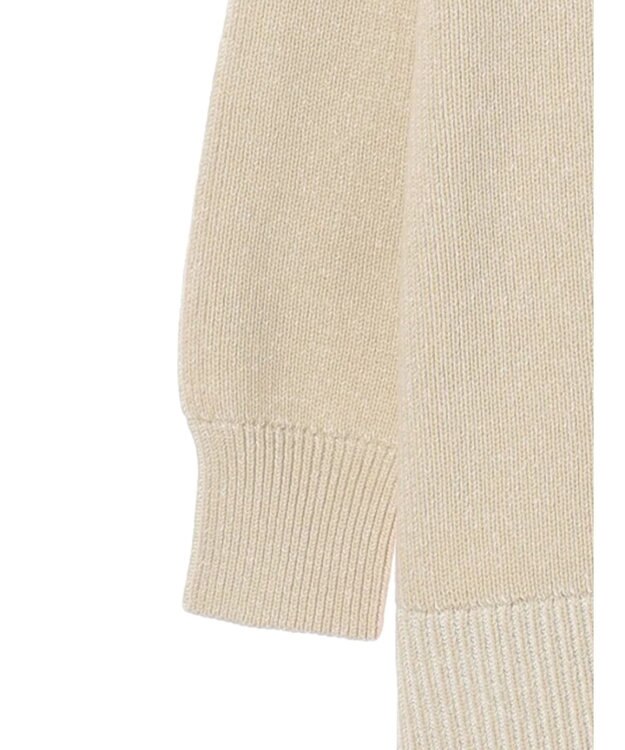 AMERICAN HOLIC クルーネック編み違いニットチュニック Light Beige