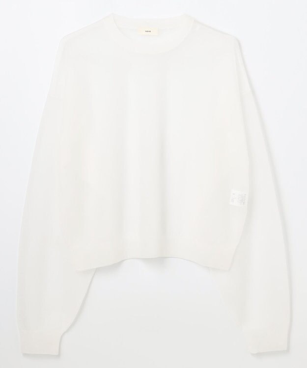 NAVE 【Nave・洗える】シアーニット トップス ホワイト系