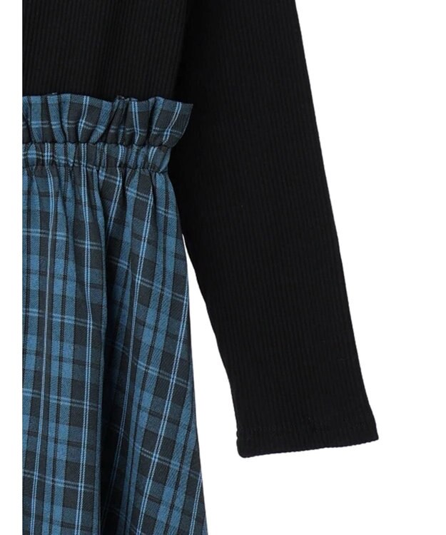 Green Parks ・ＥＬＥＮＣＡＲＥ　ＤＵＥ　チェックキリカエワンピース Blue