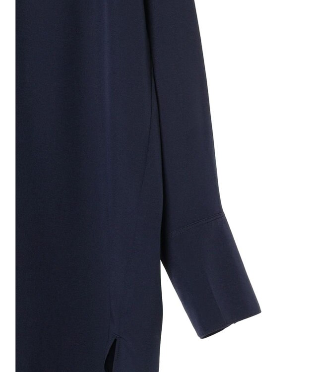 Green Parks イージーケア　比翼ボタンチュニック Dark Navy