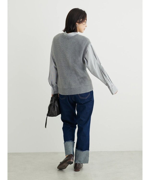 Green Parks Villains／ジャガードニットベスト Gray