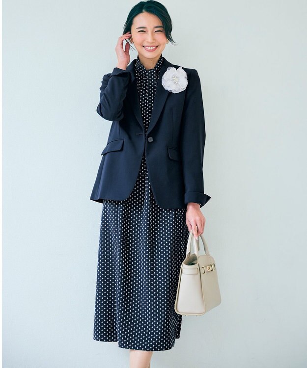 23区 シルク コサージュ アイボリー系