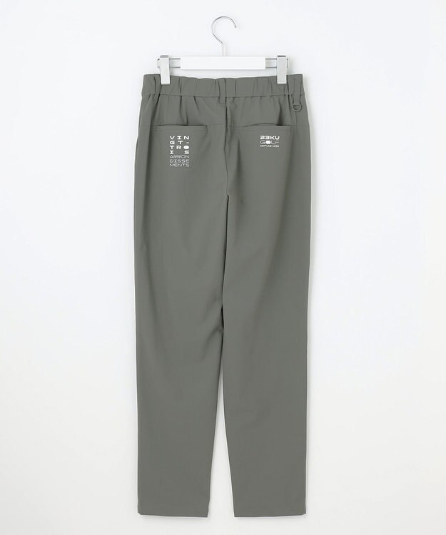 WOMEN】【接触冷感/UVケア/ストレッチ】タック テーパードパンツ