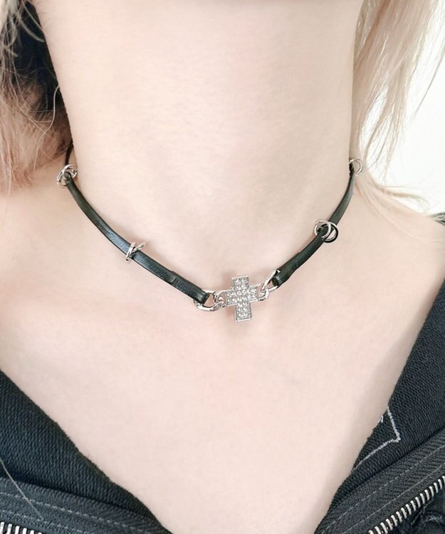 WEGO LキラモチーフPUチョーカー 柄3